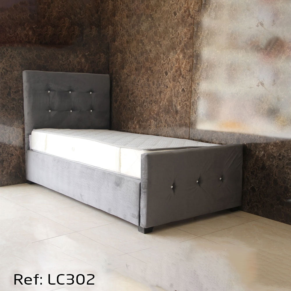 Lit Capitonné Tissu Anti-taches Haute Qualité