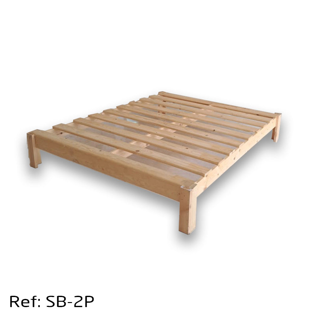 Sommier En Bois Naturel Deux places