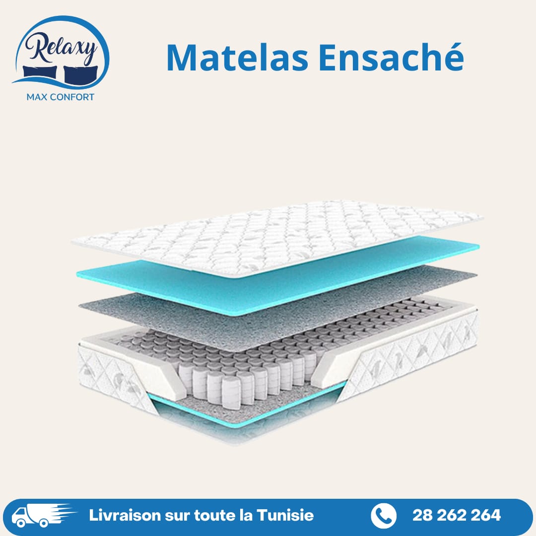 Matelas à Ressort Ensaché RevitaForm 1 Place