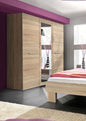 Armoire à portes coulissantes avec miroir couleur chêne 210×190 cm