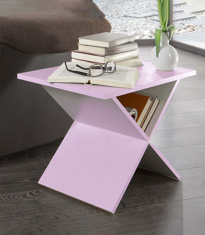 Table Décorative Croisée En MDF Stratifié de Haute Qualité