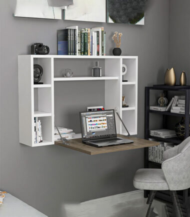 Bureau Mural Pliable Économiseur D’espace